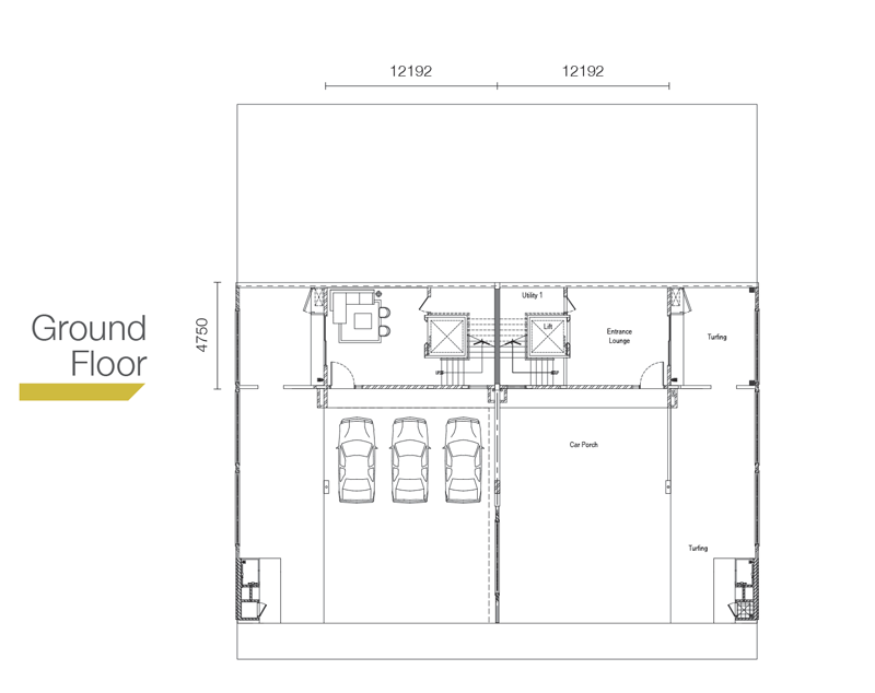 Sierra Hijauan - Type RB2A - Ground Floor Layout Plan