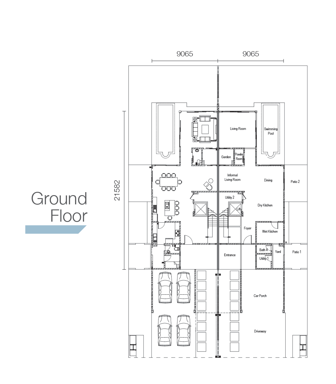 Sierra Hijauan - Type RB6 - Ground Floor Layout Plan