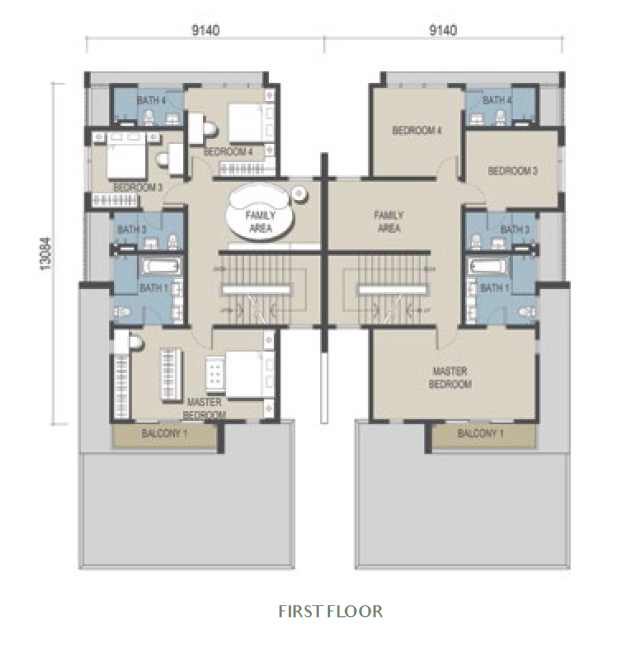 Sierra Hijauan - Type SD4 - First Floor Layout Plan