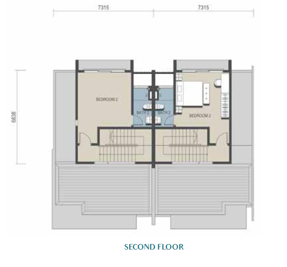 Sierra Hijauan - Type TH1 - Second Floor Layout Plan